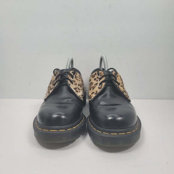 Dr. Marten Docs 1461 Leopard Women's Black Leather Oxford Loafer Shoes US Size 7 - Picture 3 of 8
